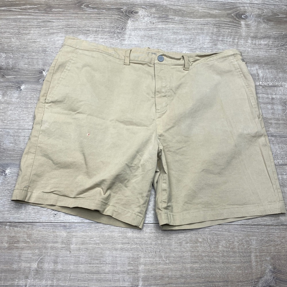 Mack Weldon Shorts Radius Mens 38W Khaki Tan Cotton Lyocell Stretch Casual 11884